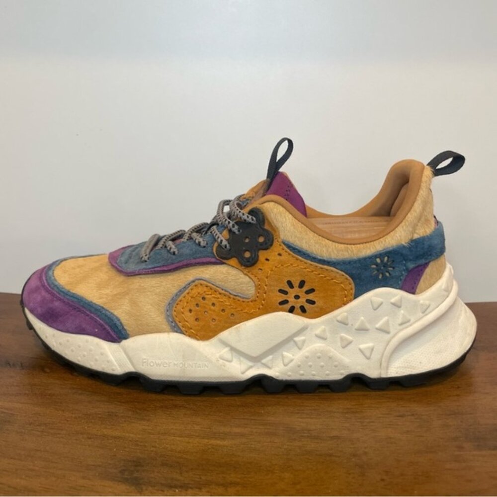 Flower Mountain | Kotetsu Hiking Shoes - Brown Purple ; Womens 8